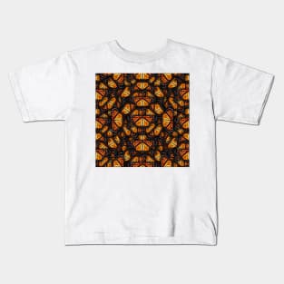 Heaps of Orange Monarch Butterflies Kids T-Shirt